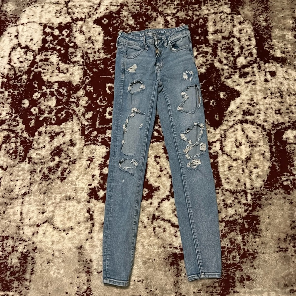 American Eagle ripped jeans